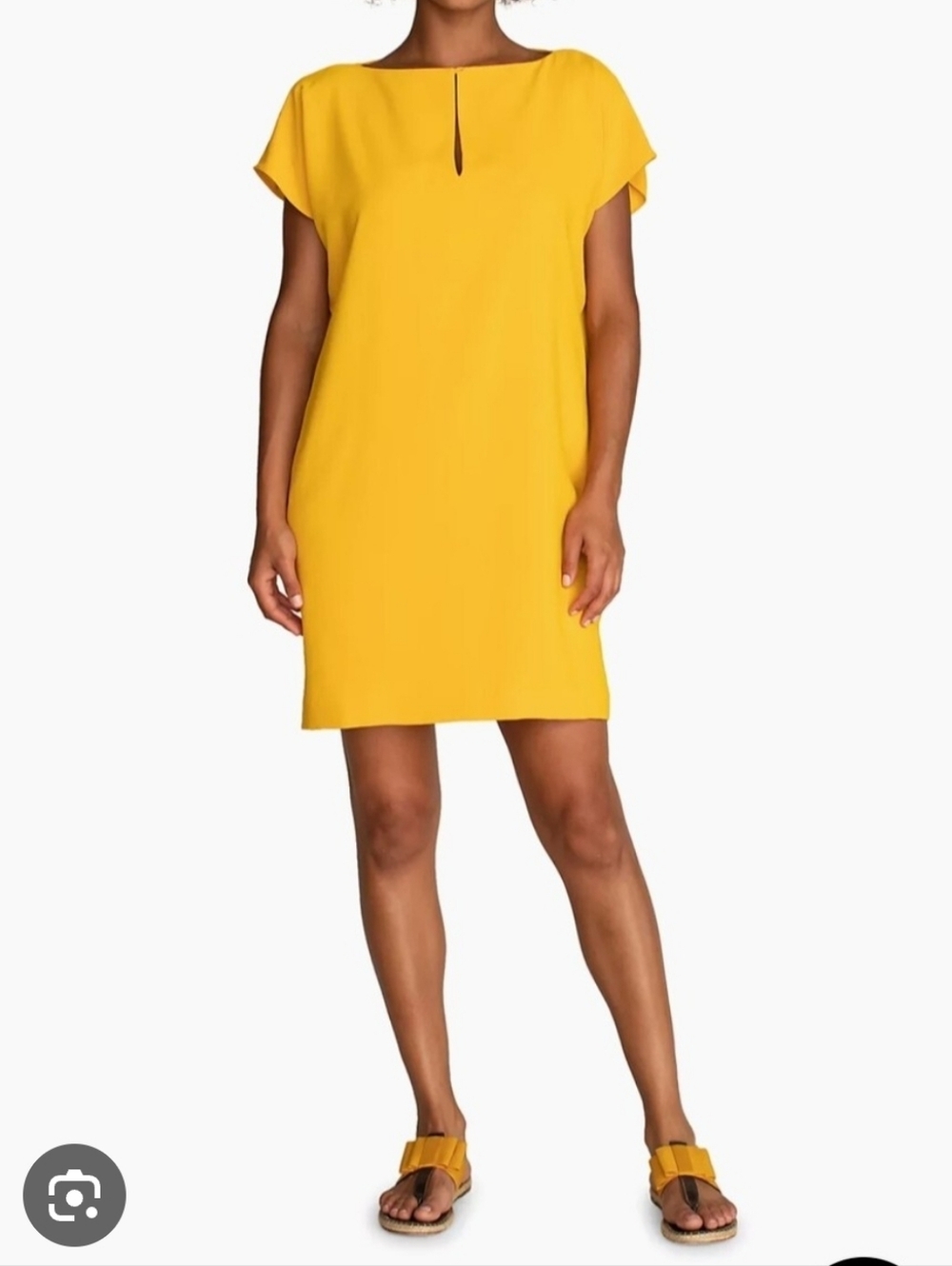Trina Turk Dress Womens Medium Vibrant Yellow